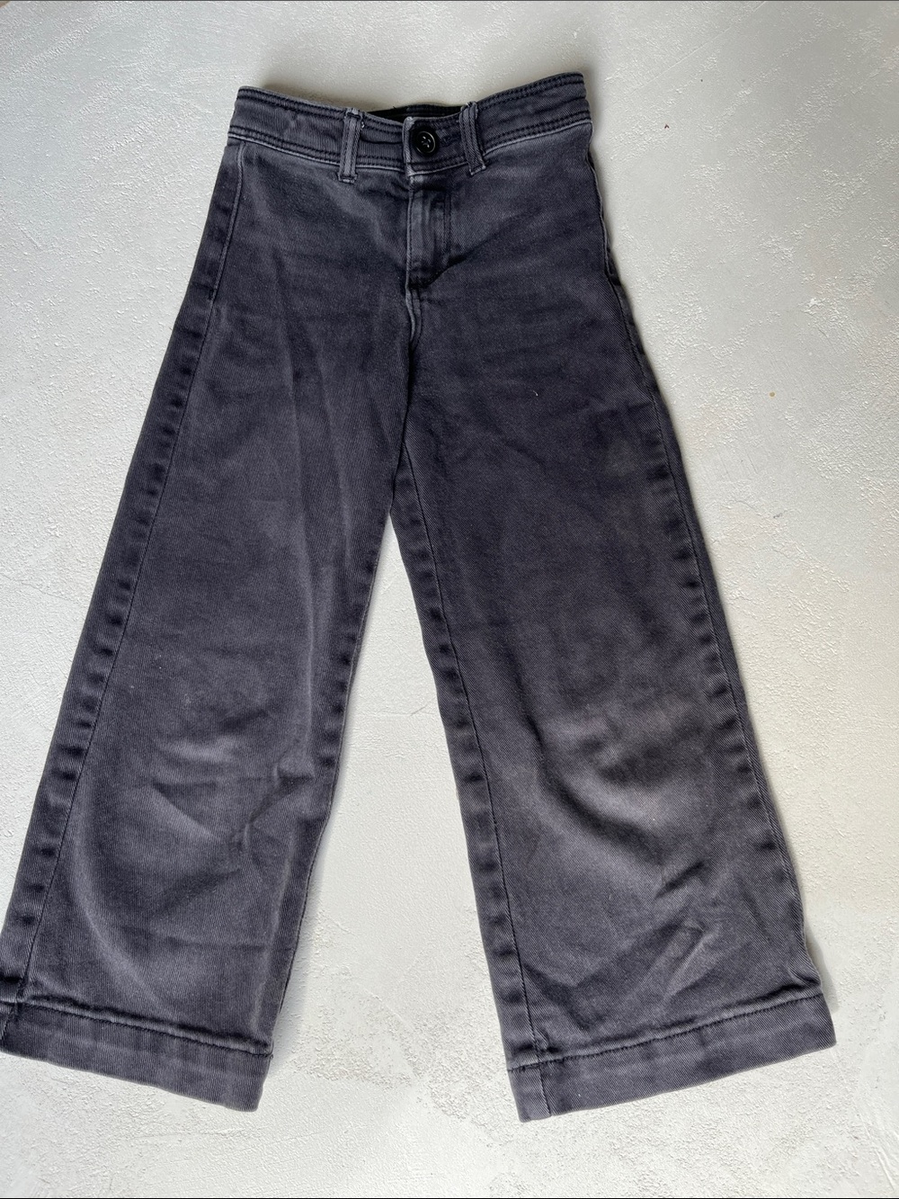 H&M Wide-Leg High-Rise Jeans - Black girls size 6